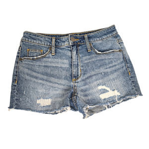 Universal Thread Shorts 2 26 High Rise Shortie Rise Raw Hem Destroyed Y2k Jeans